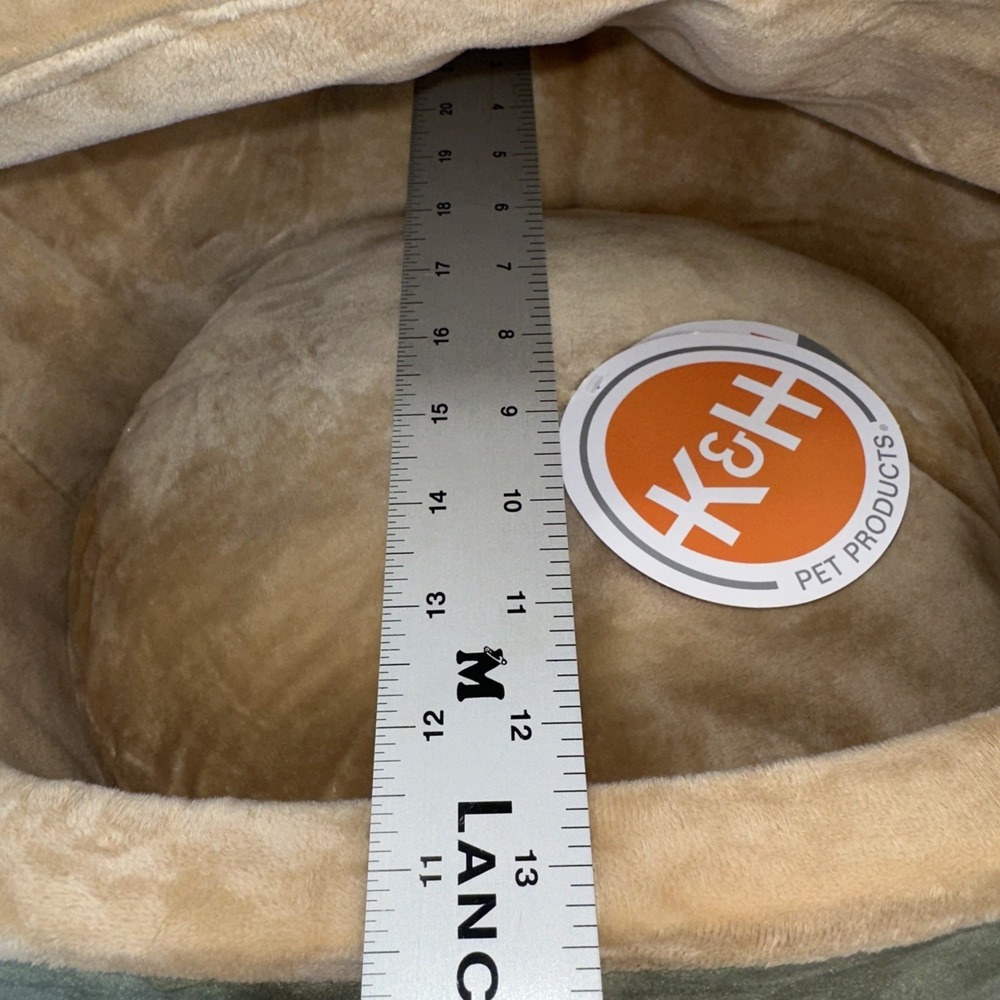 CAT BED Electric Heated Thermo-Kitty Indoor Sage Tan Small 16" K&H PET PRODUCTS - Picture 15 of 15